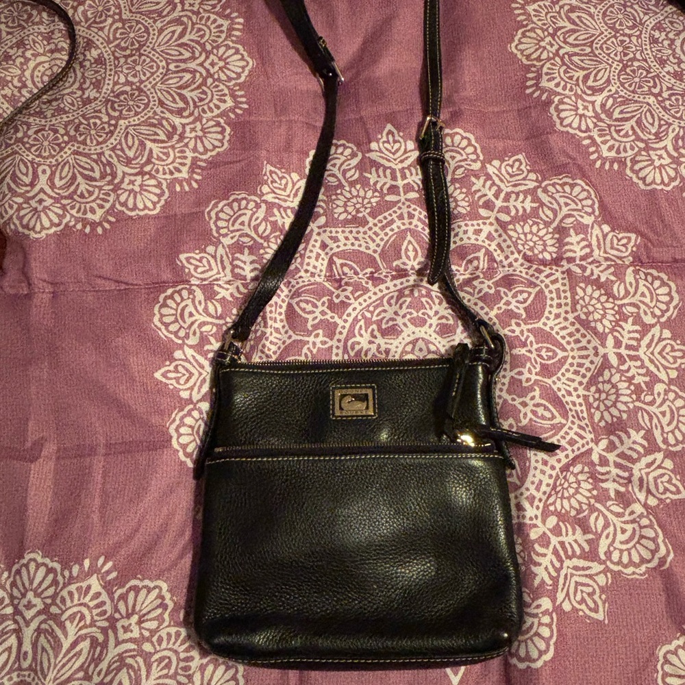 Dooney & Bourke Black Leather Crossbody Bag